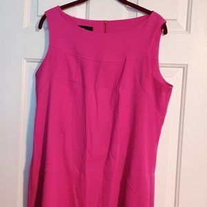 AB Studio Ladies Round Neck Pale Pink/Pink Pink Sleeveless Sheath Dress/Size 16
